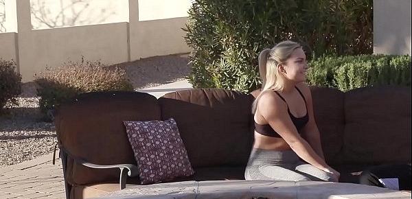  Blonde College Babe with AMAZING ASS Fucks Guy On TOOHARD